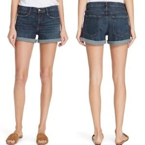 Frame Le Cutoff Denim Shorts in Nordic Valley